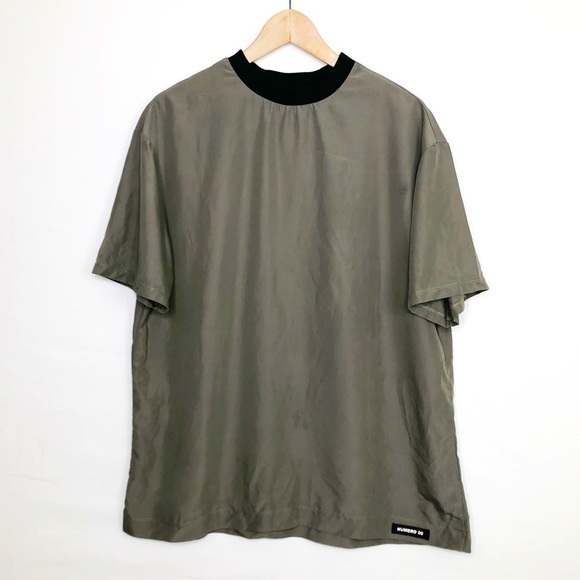 Numero 00 Tops - Numero 00 Olive green, short, sleeved T-shirt
